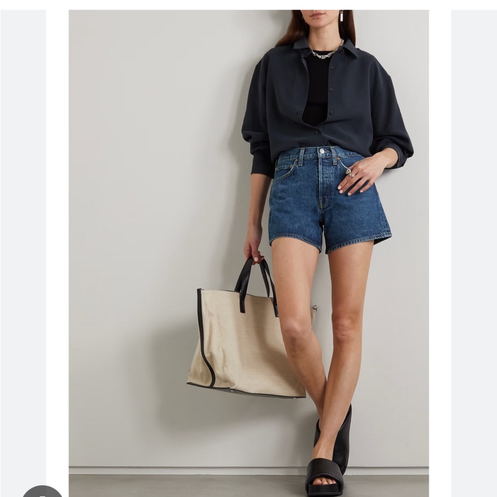 AGOLDE Parker Long denim shorts